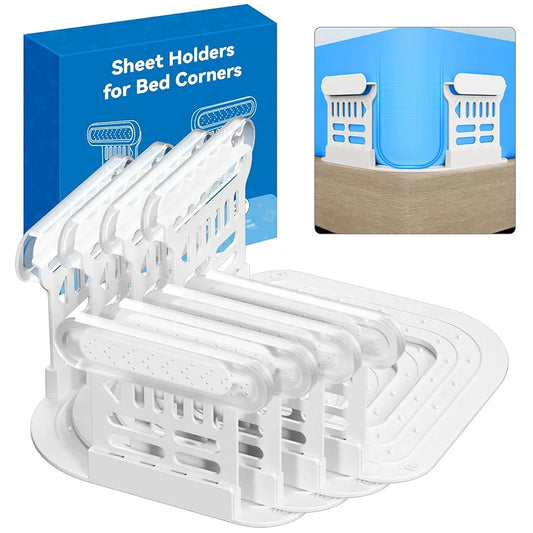 VRZVQ Bed Sheet Holders: Keep Sheets Firm & Tight - Secure Fitted Sheet Clips for All Corners