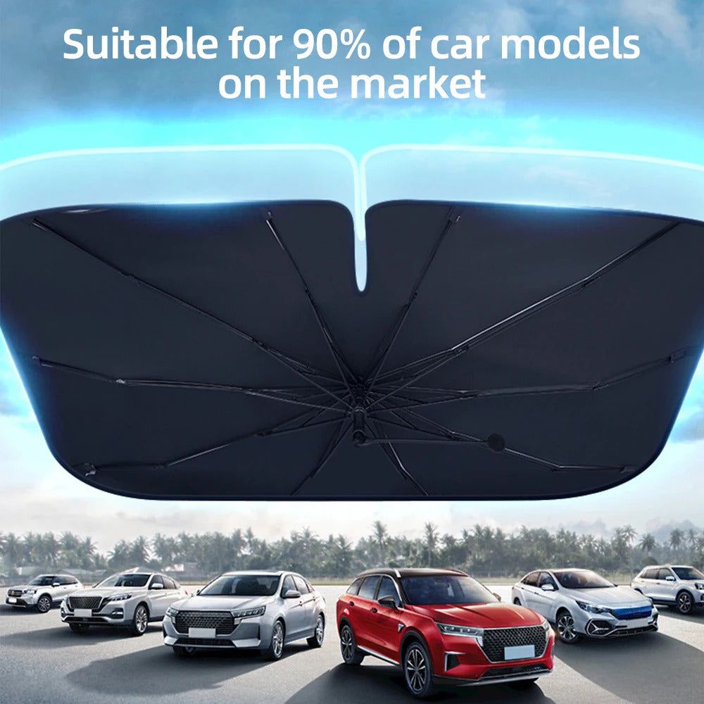 CAR WINDSHIELD 360 DEGREE ROTATABLE UMBRELLA