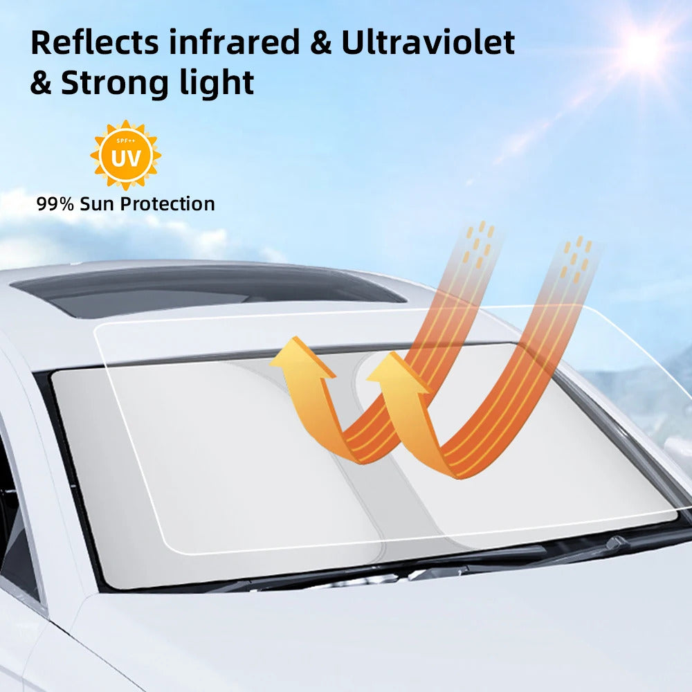 CAR WINDSHIELD 360 DEGREE ROTATABLE UMBRELLA